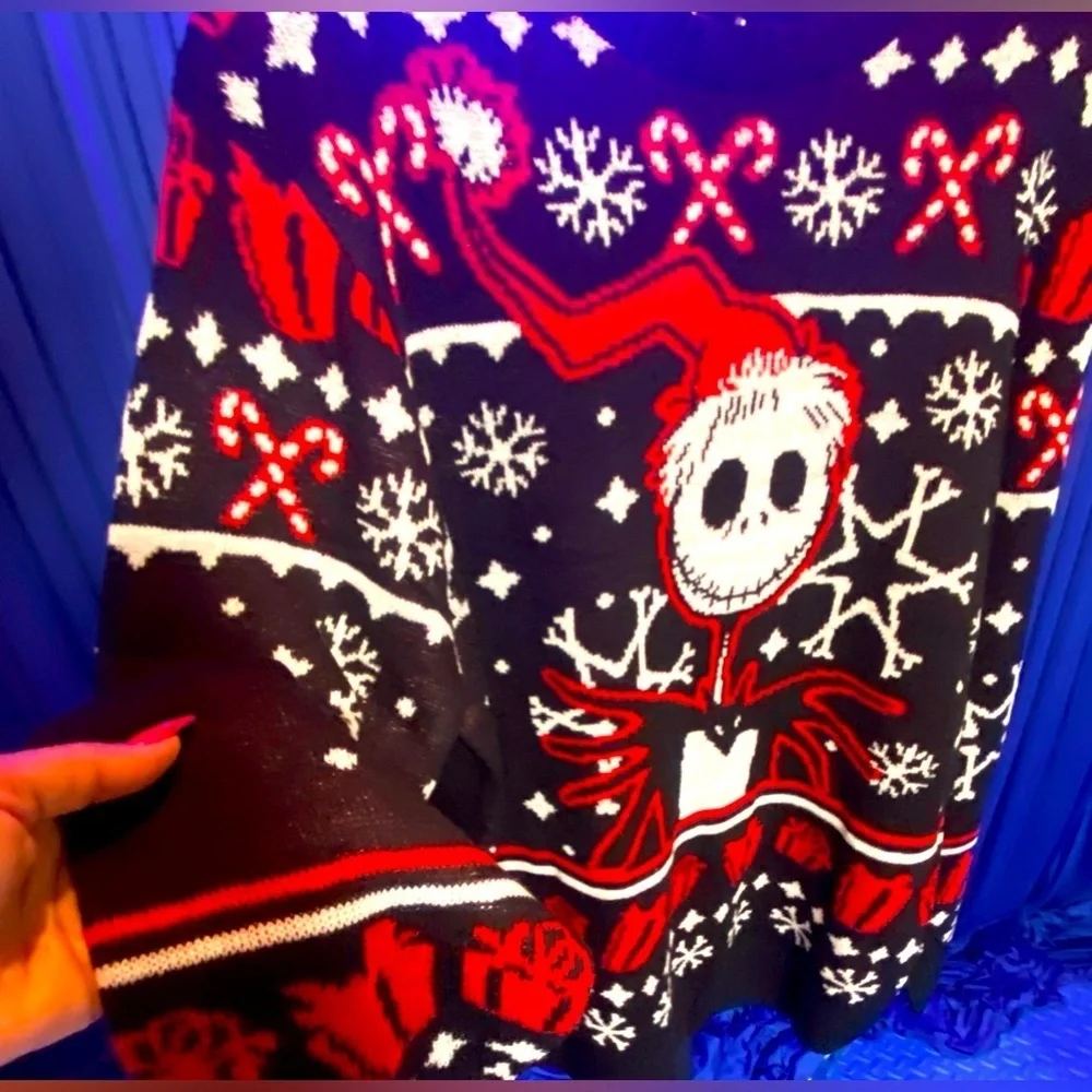 TIM BURTON’S THE NIGHTMARE BEFORE CHRISTMAS Ugly Christmas Sweater. NWT